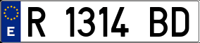 Trailer License Plate